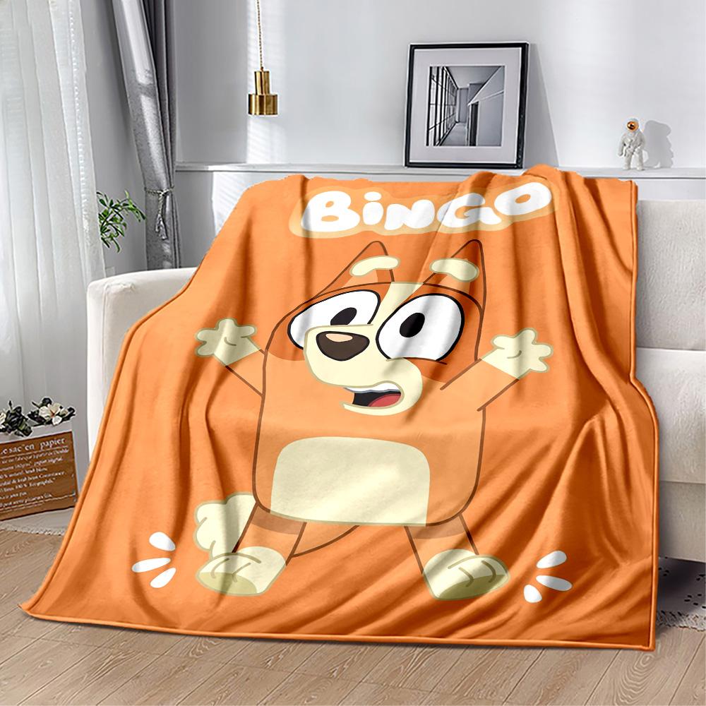 Bluey's Colorful Adventures Blanket Warmthful Decor Suitable for Picnics Seaside Couch All-Season Use Playful Design Gift for Travel Home Birthdays