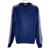Dior [Domestic Regular] 943M672AT072 Oblique Line Crew Neck Knit Sweater/ Tops XS NavyUsed