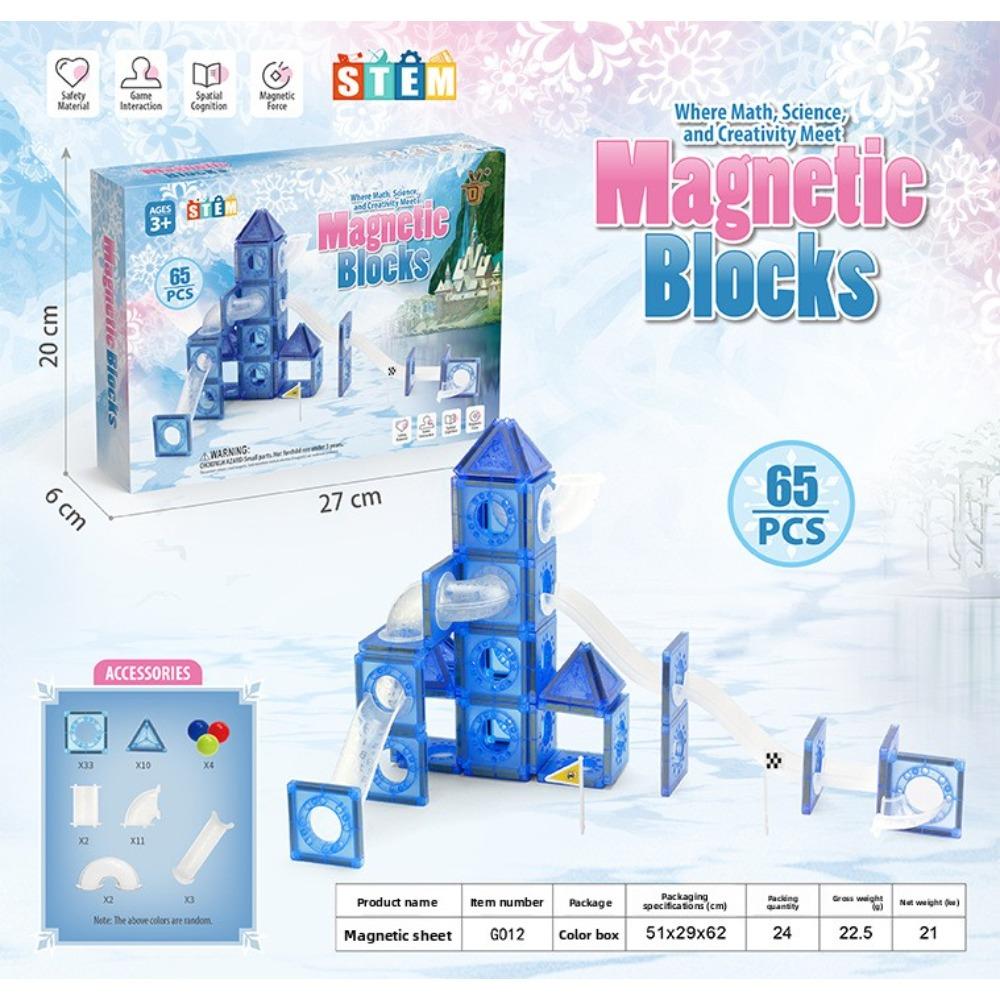 Track Magnetic Sheet Magnetic Sheet Building Block Educational Toy Rail Car Magnetic Sheet Magnet Construction Toy