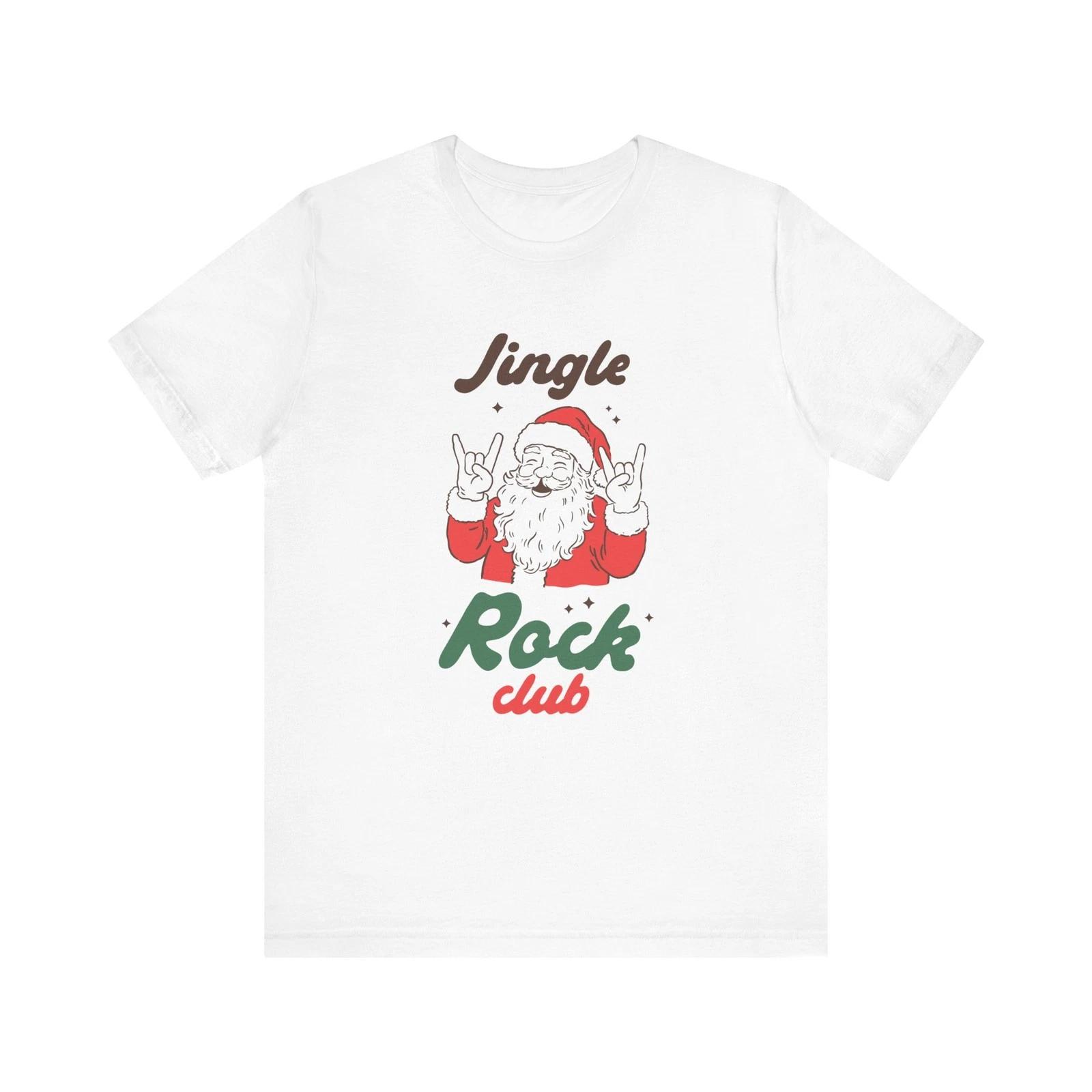 

Jingle Rock Club Санта Рождественский Забавный Рок-Санта Праздничная Музыкальная Вечеринка Футболка 2XL