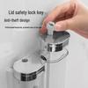 Punch-Free Wall-Mounted Triple Soap Dispenser for Bathroom: Hand Wash, Bath, Hair Care