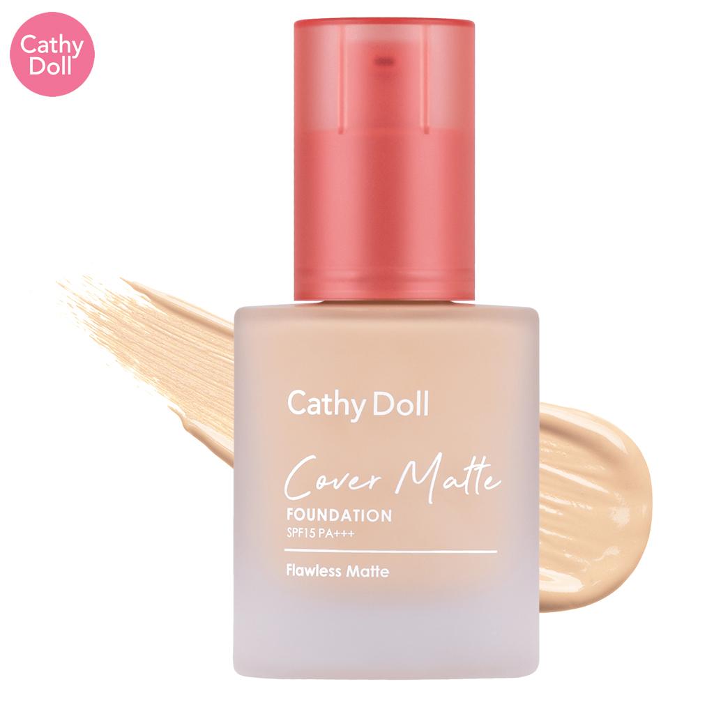 

Cathy Doll Cover Matte Foundation SPF15 PA+++ 30 мл - Тайская косметика 03 Medium Beige