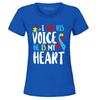 I Am His Voice He Is My Heart Autism Awareness Women's T-Shirt Autism Shirt