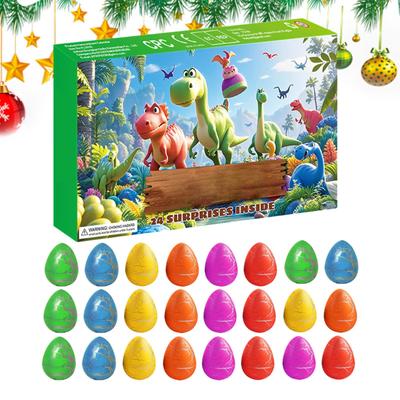 Calendar Advent 24 Days Of Christmas Countdown Toys Animal Toys Dinosaur Egg For Kids Teens Festive Decoration Party Classroom