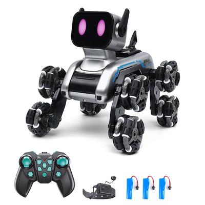 Robot Toy for Kids, 2.4GHz Remote Control Gesture Sensor Stunt Car Toy with LED Light Music 3