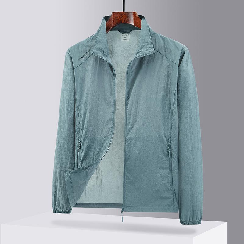 Cold Silk Cool Sunscreen Clothing Summer New UV Protection Fishing Sunscreen Clothing Men's Thin Jacket Jacket