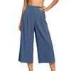 Women's High Waist Pleated Wide Leg Pants Loose Fit Casual Trousers