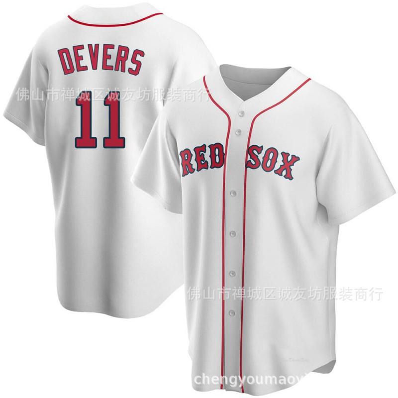 Boston Red Sox 11 Rafael Devers Fan Baseball Jersey Unisex Cotton Blend Sports Top Fall Winter