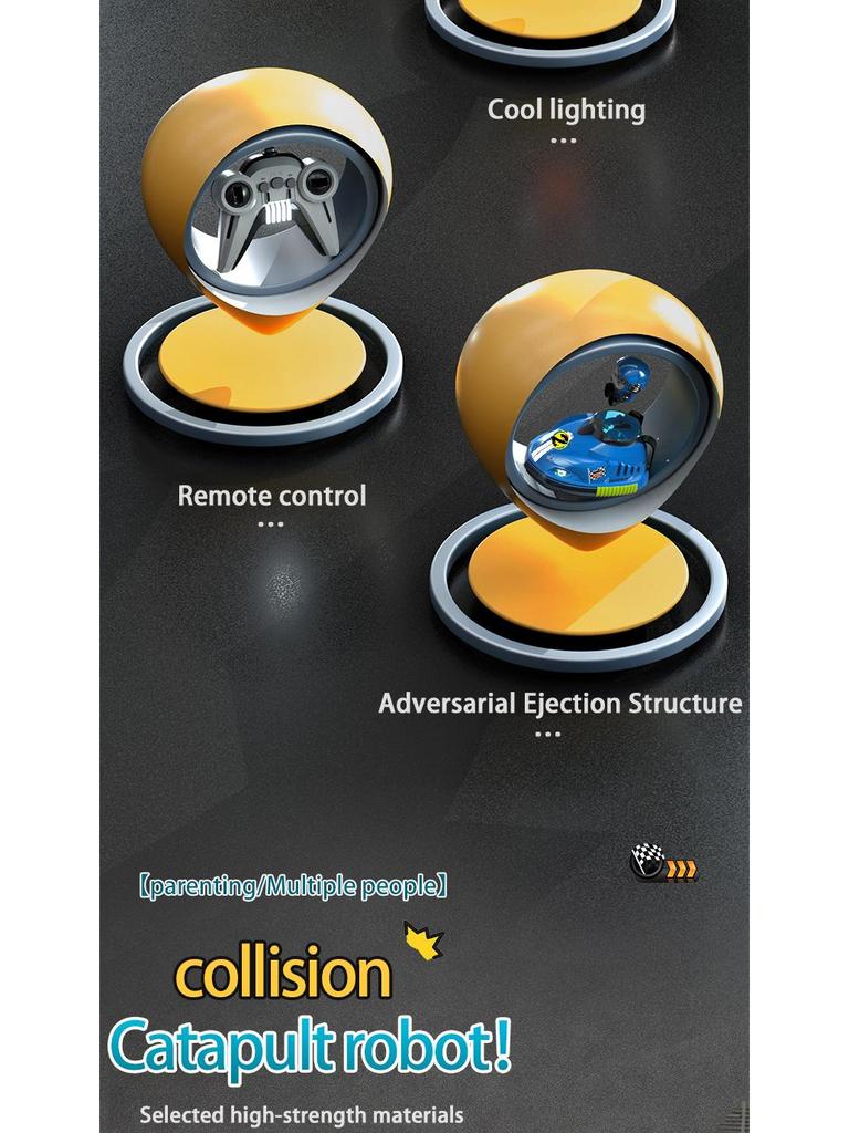 Two-Person Remote Control Bumper Cars: Interactive Drift and Collision Go-Karts for Kids.