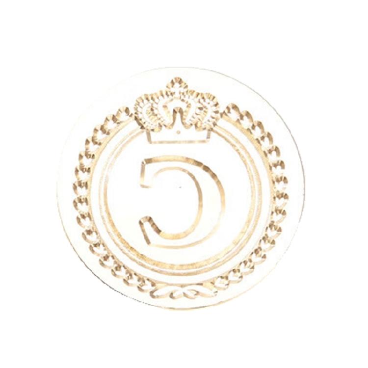 Brass Head Seal Stamp Crown Letters Sealing Wax Stamp for Letter Invitations Decoration English Letters Wax Seal Stamp