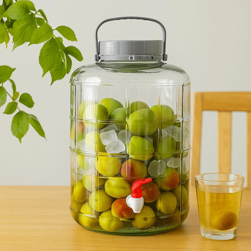 Glass Material Glass Fermentation Jar Sealable Glass Bottle Food Ade Sed Container  Plum Wine