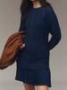2025 Women's Sweet Cable Knit Chiffon Patchwork Mini Dress