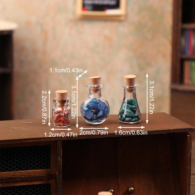 Dollhouse Wizarding World Scene Ornament Vintage Mini Magic Bottle Wand Model Dollhouse Retro Decoration Micro Scene Accessories