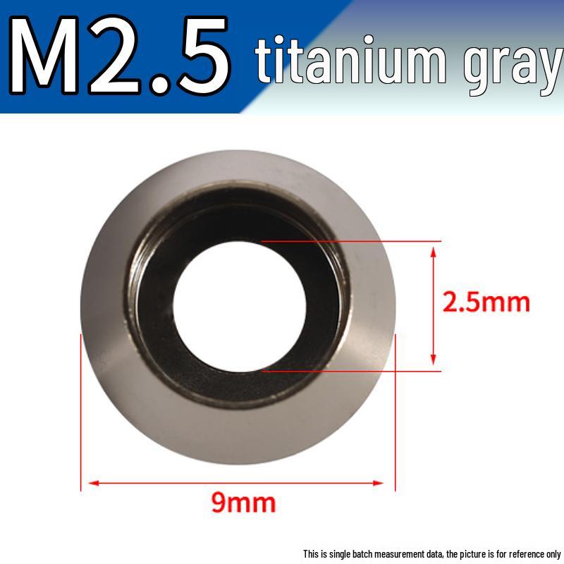 Farbiger Sechskantschrauben-Unterlegscheiben-Satz aus Aluminiumlegierung: Größen M2-M8