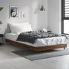 VidaXL Cadre de lit chêne marron 100x200 cm bois d'ingénierie 832164