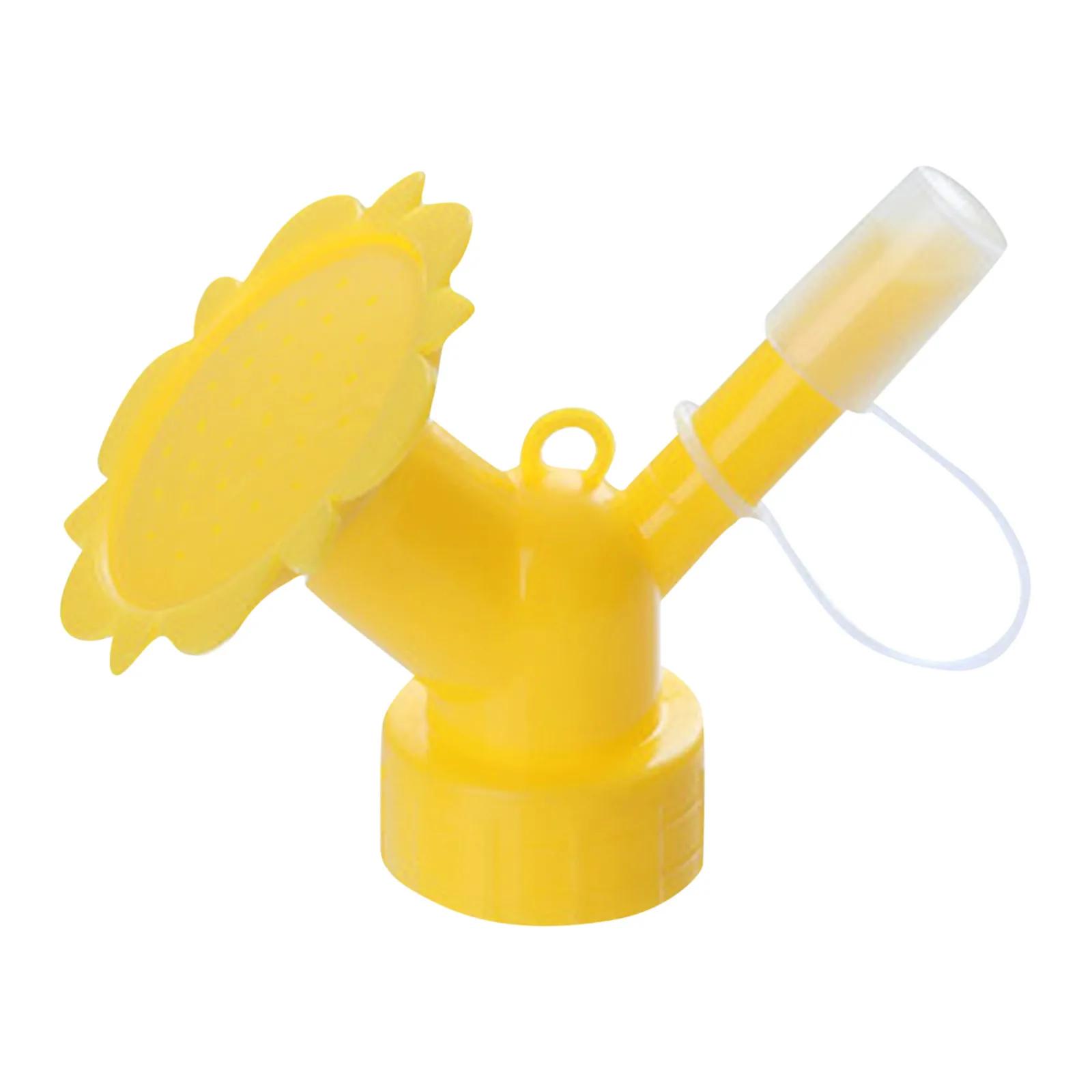 

Bottle Cap Sprinkler Dual Head Bottle Watering Spout Watering Can Sprinkler Head Portable Plastic Plant Nozzles Garden Plant