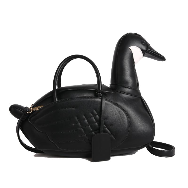 

2026 Fashion New Unique Design Swan Shape PU Shoulder Bags High Quality Designer Style Personality Hot Trendy Handbags for Women білий
