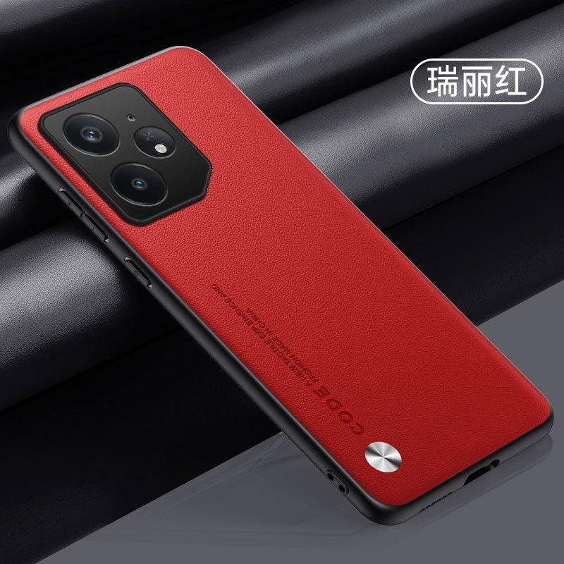 Applicable to OPPO RealmeNEO8 mobile phone case Realme GT8Pro plain leather C75 anti-drop protective case