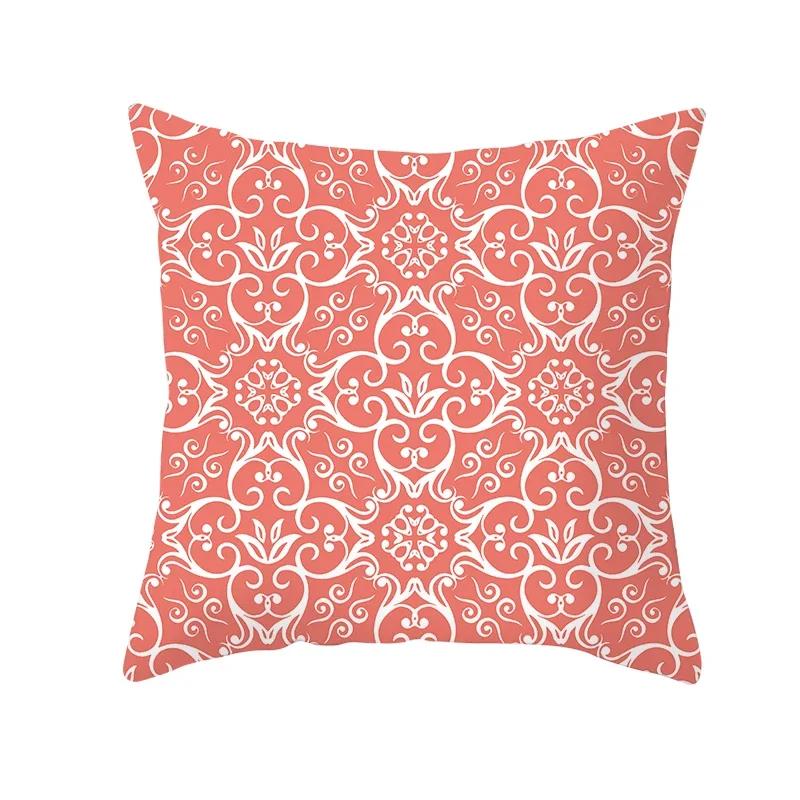 Coral Pillow Case Spring Home Decor Decorative Live Coral Tropical Style Pillow Cushion Cover for Sofa ize Funda Cojin