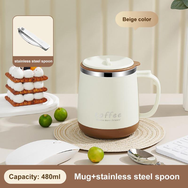 480ml 304 Stainless Steel Insulated Mug With Lid Tea Infuser Drop-Proof Suitable for All Daily Drinking Scenarios