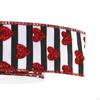 Heart Shaped Ribbons for Valentine's Day Crafts 1.5 Inch Wide Wrapping Scrapbooking