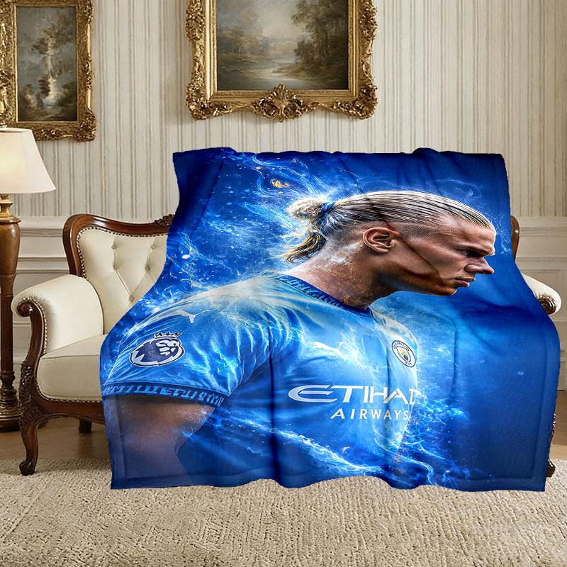 Erling Haaland Blanket Lightweight Print Throw Blanket For Couch, Bed, Car, A Heartfelt Gift for Your Family and Friends