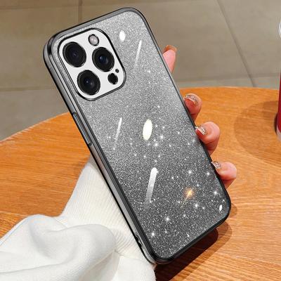 Anwendbar auf Apple 16 Handyhülle Galvanisieren Glitzer 14Promax Silikon Iphone15 Schutzhülle 13 Komplettpaket