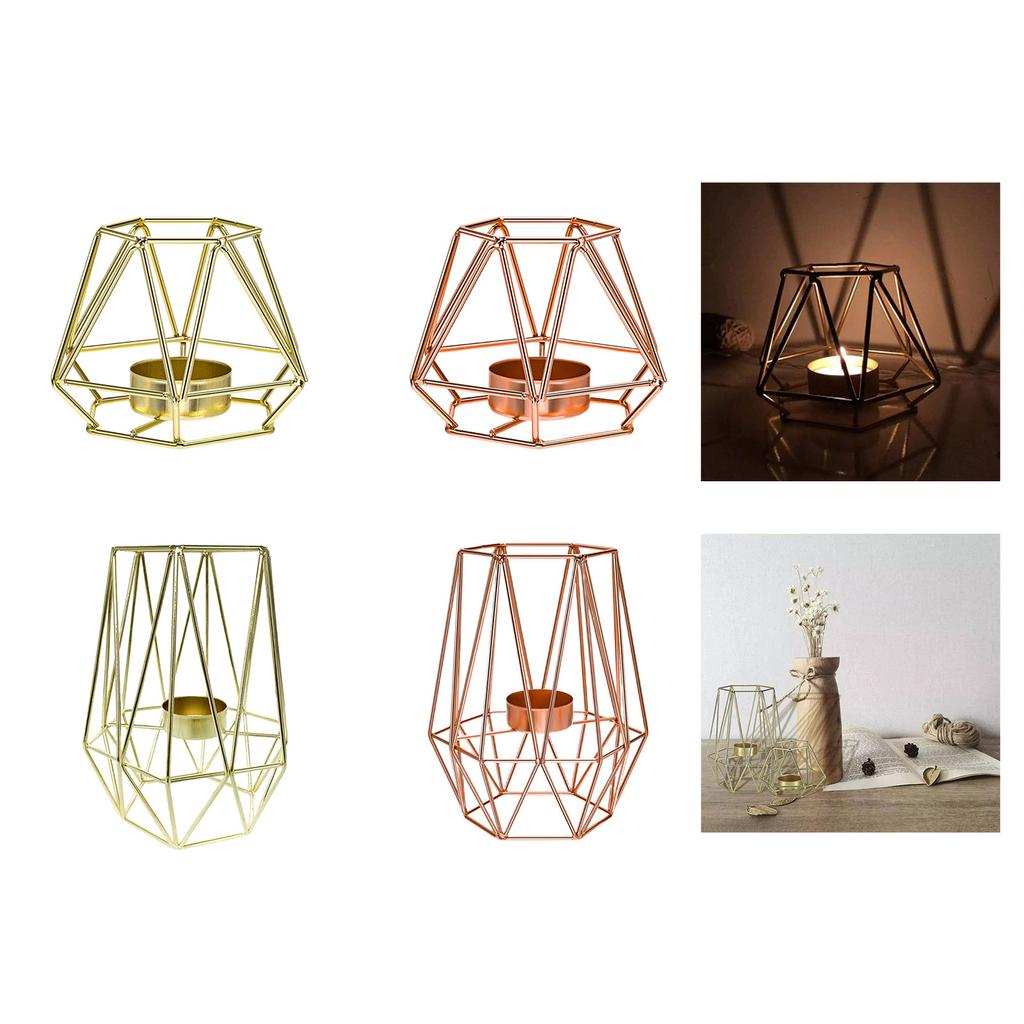 Elegant Geometric Candle Holder Tealight Display Stand For Modern Home Decoration And Gift Giving