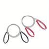1Pc Leather Cover Stainless Steel Wire Saw Wilderness Survival Outdoor Camping Hike Mini Hand Pulled Rope Saw Survival Equipment