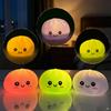 Led Glowing Squishy Steamed Bun, Light‑Up Stress Relief Ball, Bubble‑Spitting Realistic Bun Toy, Aesthetic Cute Desk Decor