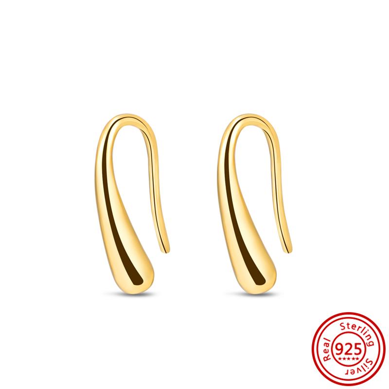 Orecchini a cerchio a cuore in argento sterling 925 100% scintillante lussuoso semplice moda momento perla donna gioielleria raffinata regalo per festival