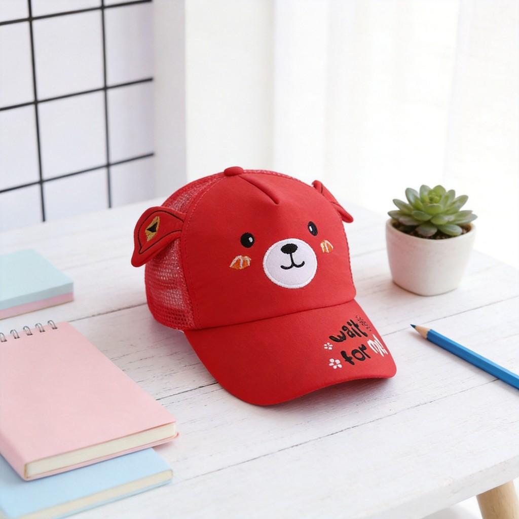 Summer Girls Cartoon Animal Mesh Baseball Cap With Sunblock And Ventilation For Outdoor Activities