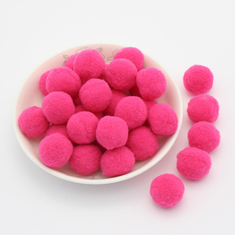 Colored Pompoms 81015202530Mm High Elasticity Soft Diy Pom Poms Fuzz Ball Pompom For Crafts Wedding Decor Kid Creative Toy