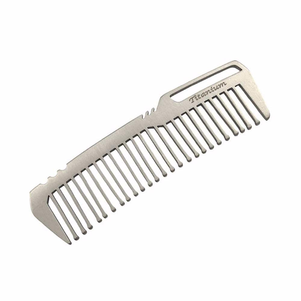 Super Light Pocket Titanium Camping Outdoor Tools EDC EDC Gear Combs Titanium Comb Hair Combs Comb