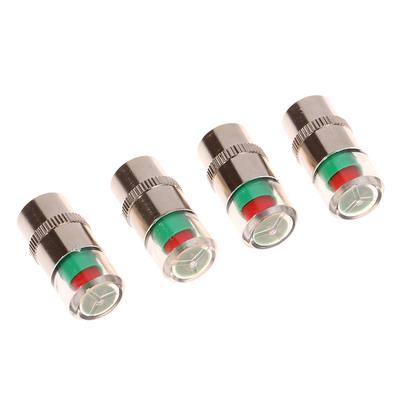 2/4ks Indikátor tlakoměru v pneumatikách automobilu Externí detekce ventilu Univerzální typ výstrahy Monitorovací senzor uzávěru ventilu