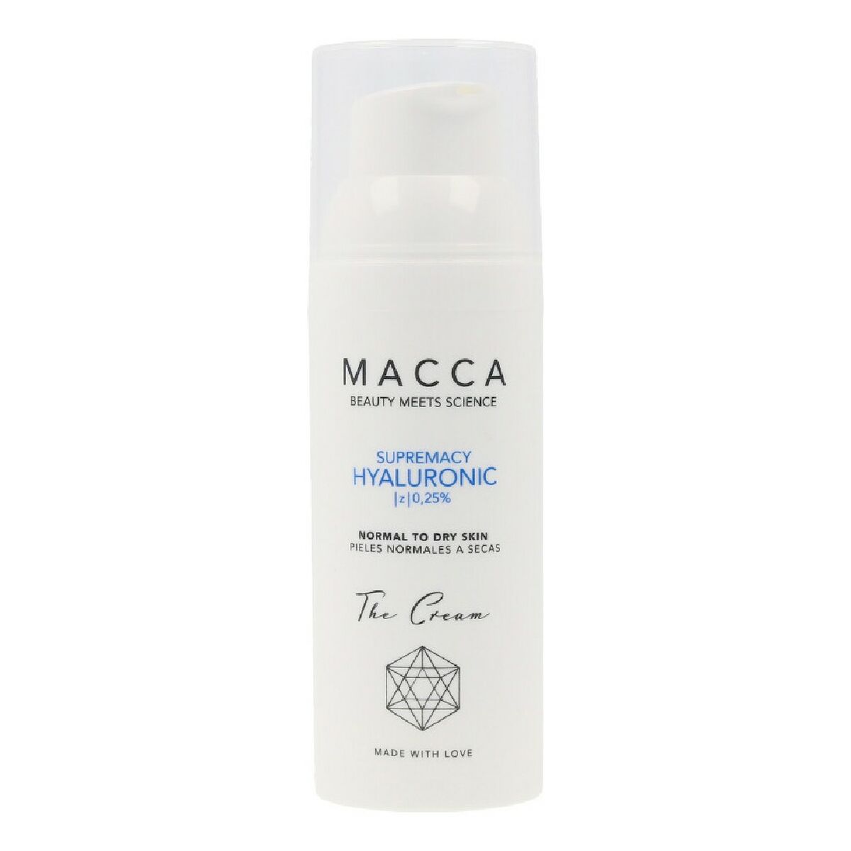 

Supremacy Hyaluronic Macca Интенсивно увлажняющий крем с гиалуроновой кислотой 0,25% для сухой кожи (50 мл)