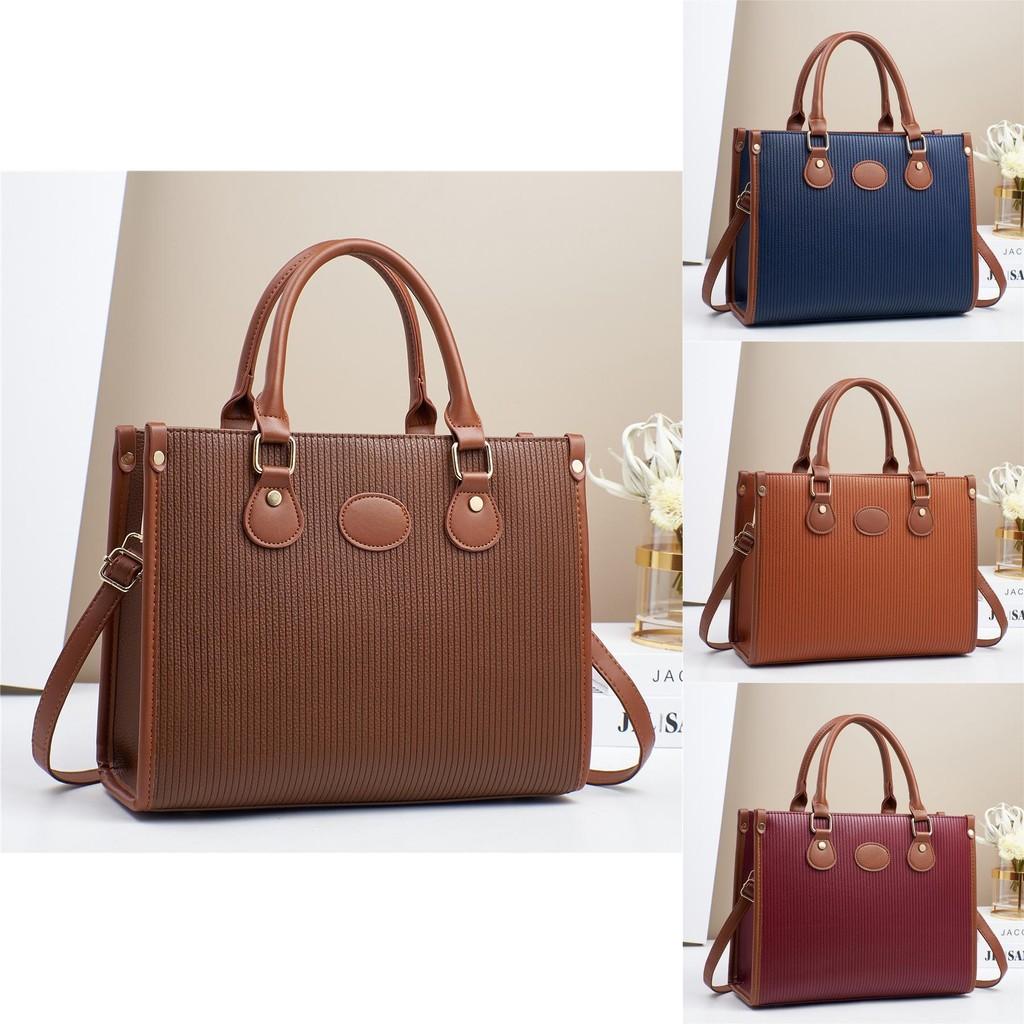 Trendy Colorful Pu Tote Bag Ideal For Commuting With Versatile Storage Options