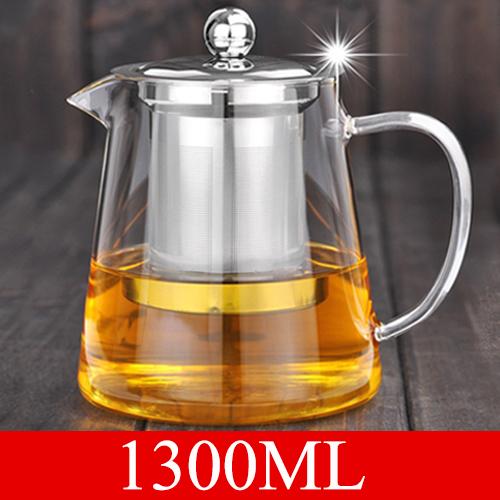 

5 размеров, хороший прозрачный заварочный чайник из боросиликатного стекла с фильтром для заваривания из нержавеющей стали 304, набор инструментов для заваривания кофе и чая