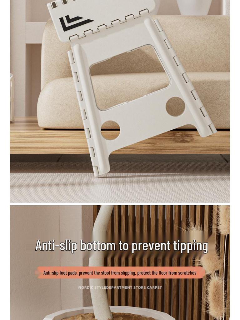 Qinkang Portable Folding Mini Stool for Adults & Kids - Outdoor Camping & Household Use