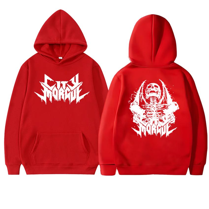 Rapper Zillakami Sosmula City Morgue Doppelseitiger Print Hoodie Fleece Sweatshirt Langarm Herren Damen Unisex Oversized Pullover