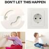 Power Outlet Protective Cover, Suitable for Rotating Plugs, Safety Outlet Protector