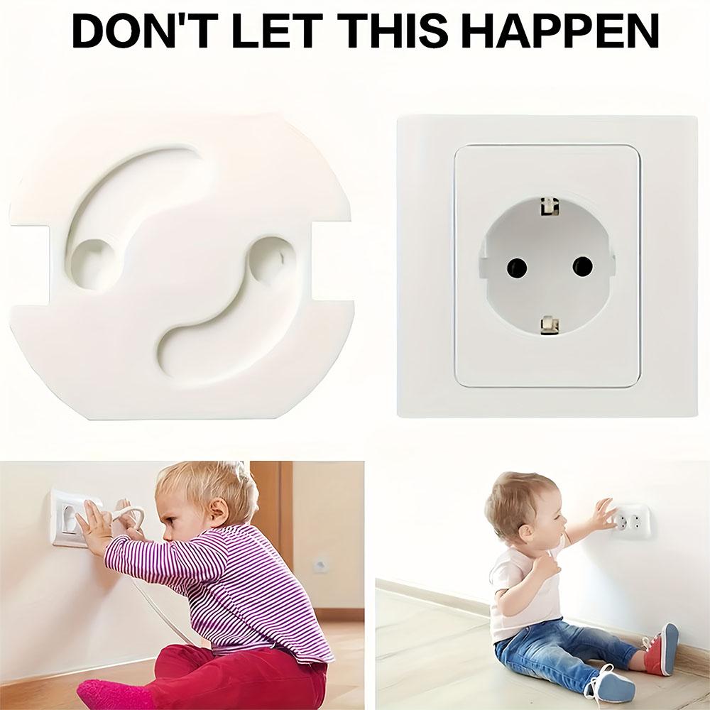 Power Outlet Protective Cover, Suitable for Rotating Plugs, Safety Outlet Protector