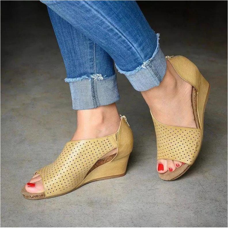 New women's shoes breathable height-increasing sandals