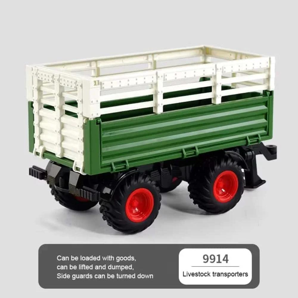 1:24 Inertial Farm Tractor with Detachable Accessories, Kids Outdoor Play Toy, Perfect Holiday Gift