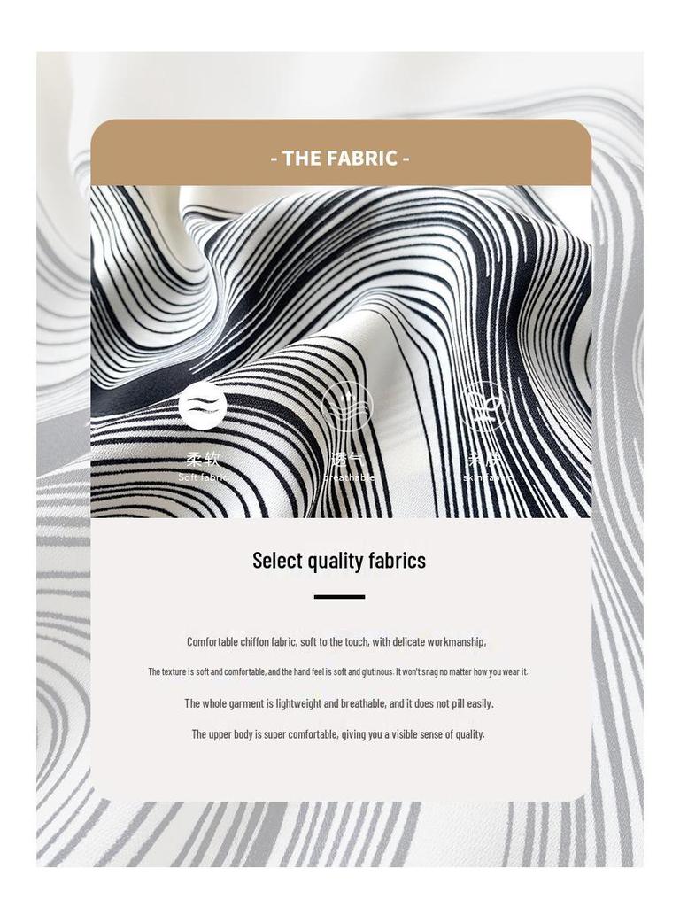 Camicia Versatile in Chiffon a Manica Lunga Taglie Forti - Nuovo Design Primavera
