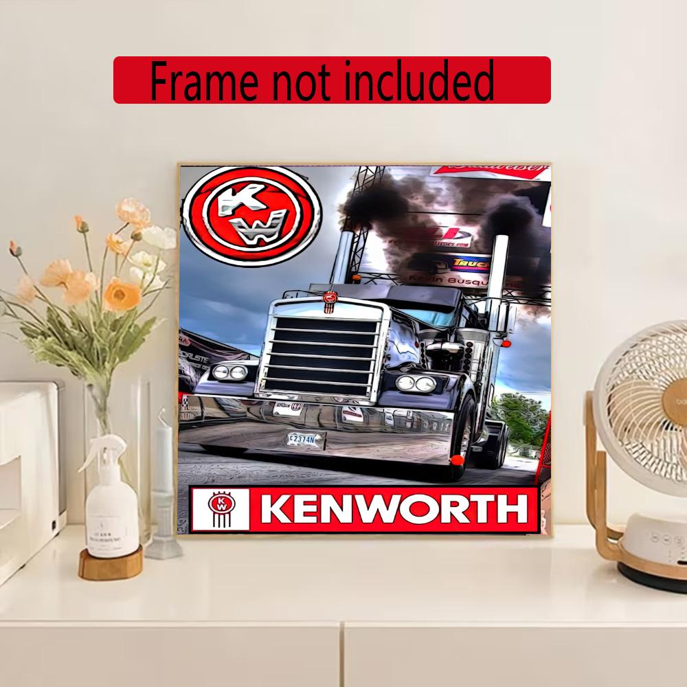 Kenworth 5D Diy Diamond Painting Round Diamond Mosaic Suitable For Beginners Diamond Painting Rhinestones Gift Frameless