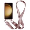 For Samsung Galaxy S23+ Soft TPU Phone Case Matte Finish Smartphone Cover with Wide Lanyard