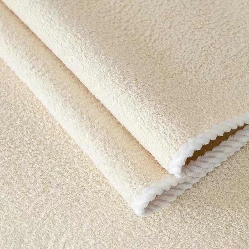 Winter Warm Velvet Sofa Towel Soft Plush Sofa Cover for Living Room Sectional L-shape Non-slip Couch Cover