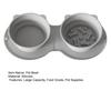 Folding Silicone Pet Bowl Non-slip Anti-Choking Dual Feeding Bowl Small Medium Large Dogs Slow Feeder Portable Dry Wet Food Water Bowl