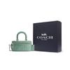 Trail Lammfell Mit Rindsleder Handtasche Mini Damen Aquamarin Stein Farbe